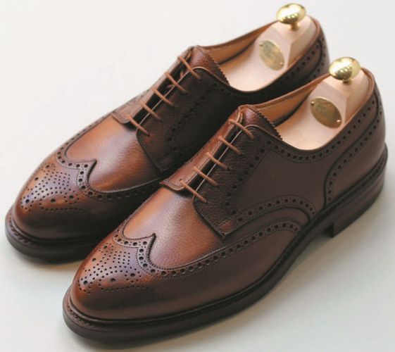 classic Brown Brogue Oxford Shoe