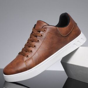 as leather brown shoe