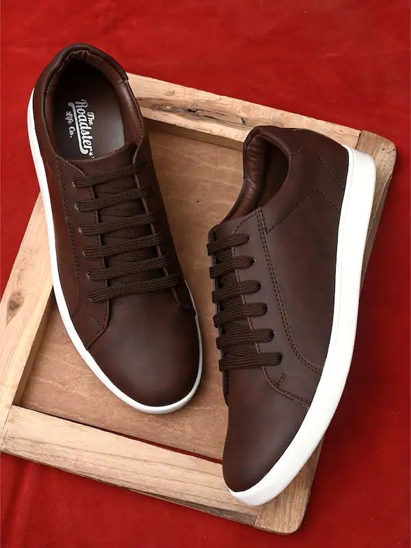 dark brown leather shoe